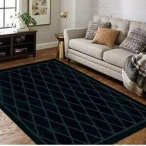 Mohawk Home Riviera Geometric Indoor Rectangular Area Rug Size 5x7 color blue